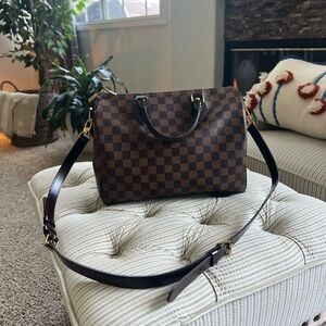Louis Vuitton Damier Ebene Speedy Bandouliere 30 with Strap